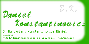 daniel konstantinovics business card