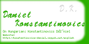 daniel konstantinovics business card